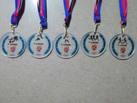 Medalhas dos vencedores das provas