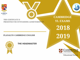 PLANALTO CAMBRIDGE ENGLISH AWARD